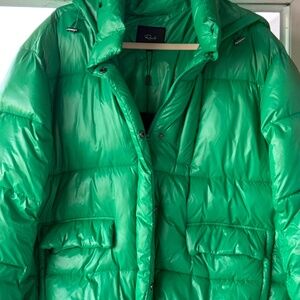 Rails puffer coat in Shamrock retails for $348